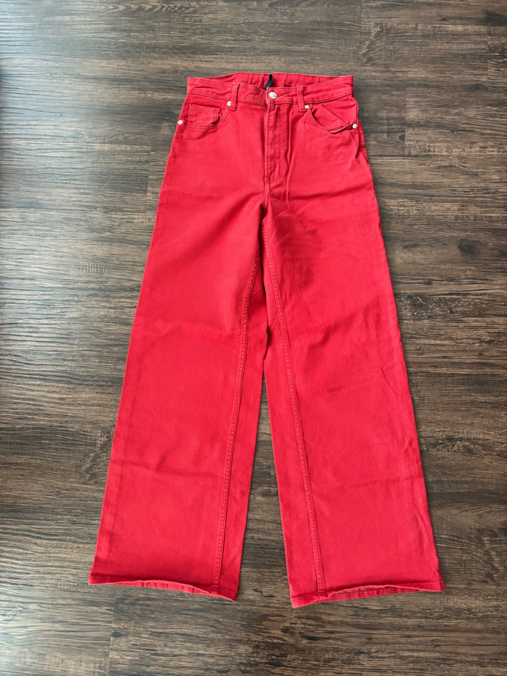 H&M Women's Bright Red Skinny Jeans